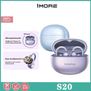 1MORE S20 wireless Bluetooth noise cancelling headphones small gold standard sound quality new Bluetooth 5.4 ear bone conduction open ear sports headphones 2024 new model
