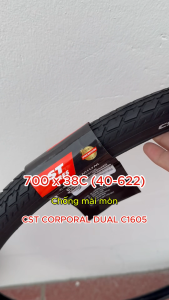 Lốp xe đạp thể thao CST C1605 Corporral Dual 700x38C (40-622) chống mài mòn