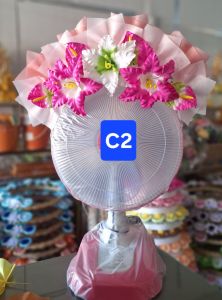 ดอกไม้ติดพวงหรีด ตกแต่งหรีดพัดลม