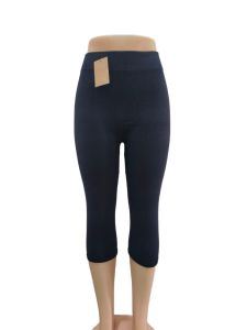 Legging 3 suku Wanita Elastik free saiz / 3 Quarter Women Strecthy High Elastic Cotton Legging SlimFit
