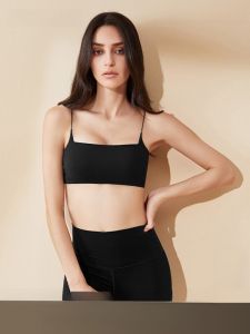 เสื้อชั้นในแบบสายเดี่ยวคอเหลี่ยมสำหรับเล่นกีฬา ชุดโยคะสำหรับผู้หญิง ชุดโยคะฤดูร้อน คอลเลกชั่น Cloud Wrap ของ PRIMECORE