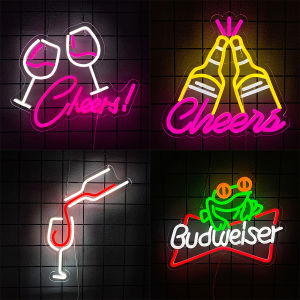 Neon Sign Of Beer Bar Theme Led Icon Of Beer Cup Usb Powered Used For Family Gatherings Bars Restaurants Man Caves Decor.
