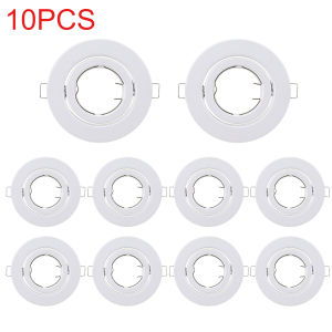 JOYINLED Round Recessed Spotlight 1/10PCS LED Ceiling Light Adjustable Frame GU10 MR16 Bulb Holder Spot Light Fixture Downlight