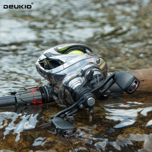 DEUKIO DC Sea Baitcasting Fishing Reel Electronic Brake Band Sound Baitcast Fishing Reels Magnesium Alloy Body 7.2:1 8+1BB Reel