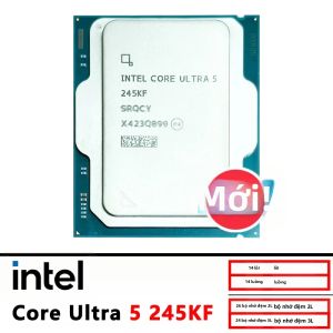 Intel | Bộ Xử Lý CPU Intel Core I5 Ultra 5 245KF 3.6GHz 14 Nhân 14 Luồng LGA 1851 Dành Cho Máy Tính Để Bàn - Không Kèm Quạt Tản Nhiệt