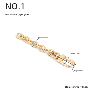 Cattle Bag Extension Chain Long Shoulder Strap for Bags Decorative Short Chain for Clothing and Shoes