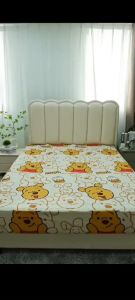 ผ้าปูที่นอน 5 ฟุตรัดมุม ผ้าปูไร้ฝุ่น ผ้าปูที่นอนแบบหนา ป้องกันไรฝุ่น ผ้าปุที่นอน (Only Bedsheet)