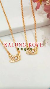 Nice Jewerly Kalung dewasa koye love lapis emas gold C143