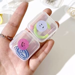 Johor Seller Cute Mini Storage Case/Stationery Container Box/Clear Jewelry Pill Transparent Organizer Desktop Storage
