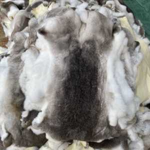 Vỏ Lông Thỏ Thật Ấm Áp Quần Áo Nguyên Liệu Bộ Đồ Thủ Công DIY Mềm Mại Màu Tự Nhiên Phụ Kiện Bàn Đệm Ghế Tựa