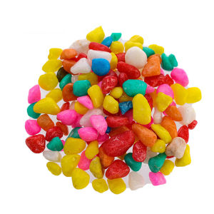 Moda 100g Colored Pebbles Stones Aquarium Decoration Artificial Stone Home Decor