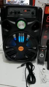 Speaker Wireless Bluetooth karaoke Fleco F-955C / F-955D Bonus Mic+Remote / Speaker Bluetooth Murah / Speaker Portable Super Bass / Speaker Portable Bluetooth ~ NOS