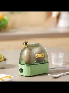 ที่ต้มไข่ขนาดเล็ก Electric Egg Boiler Egg Cookers 2 Eggs Portable Food Steamer Poacher Automatic Power Off Mini Breakfast Machine เครื่องต้มไข่อัตโนมัติ