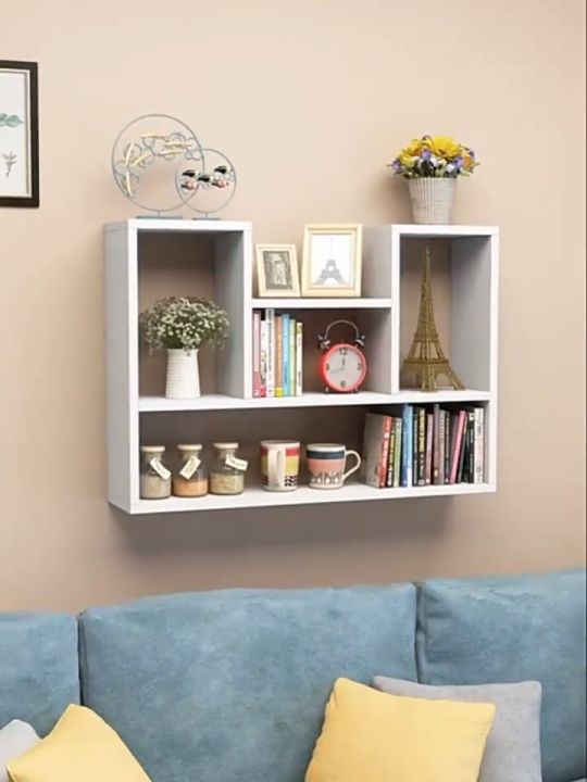 Wall Shelf Multi no perforated shelf wall-mounted wall cabinet wall hanging wall simple decoration