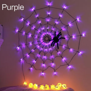 Enchanting Spider Web LED String Lights for Halloween Christmas Festive Parties Fairy Lights Home Decor Indoor Outdoor Decor