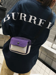 Cute Small Canvas Bag Womens Crossbody Phone Bag Student Fresh Style Korean Japanese Leisure Soft Handbag Lightweight