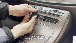 Universal 2 in 1 Wireless CarPlay Android Auto Adapter USB Dongle Smart Mini Box Plug and Play Compatible with 99% of Cars