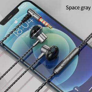 EARDECO 3.5mm Wired Headphones with Microphone Sport Headphone Headset Bass Wired Earphone In-ear Headphones Noise Canceling