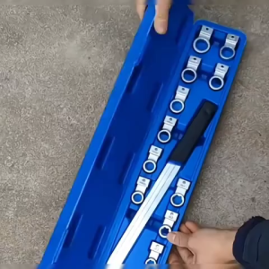 KONY ประแจแหวนโค้ง ถอดน็อตมู่เล่ ประแจมู่เล่ ประแจถอดลูกรอกสายพาน ถอดลูกรอกสายพาน ถอดมู่เล่ ประแจเปลี่ยนหัวได้ 13 ขนาด