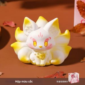 Cửu Vĩ Hồ Lô Nhựa Trang Trí Xe Hơi Tượng Nhỏ Dễ Thương Đồ Trang Trí Để Bàn Đồ Trang Trí Nhà Cửa Quà Tặng