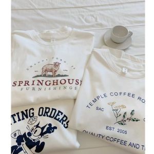 Áo Thun Cotton Tay Ngắn Cổ Tròn Màu Trắng Cỡ Lớn Cho Nữ Mùa Hè 2023 Thường Ngày Giản Dị Rộng Rãi Thời Trang Hợp Thời Trang