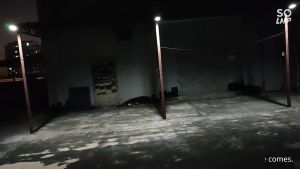 Lampu Jalan Solar Panel Penerangan Outdoor Tenaga Surya 6 LED Plus Remote Sensor Gerak