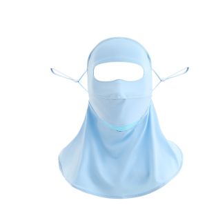 Women Summer Sunscreen Face Mask with UV Protection Full Coverage Neck Forehead Veil Sunshade Breathable Lightweight Outdoor