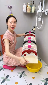 MLADEN No Punching Hook Suction Cup Telescopic Basin Rack Multi Functional Kitchenware Bracket Home Organizers