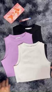 Áo thun ba lỗ Nữ khoét vải Cotton ao  tanktop dáng dài chất liệu Borib Tăm mặc mềm mịn mát- MAC boutique