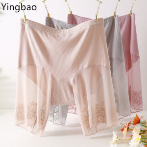 Yingbao quần lót nữ cotton quần lót quần soóc Boxer quần lót eo cao quần lót legging ngoại cỡ ngắn ngoại cỡ