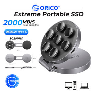 ORICO 2050MB/s MiniSnap 20Gbps Magnetic Portable SSD USB3.2 Gen2  256GB/512GB/1TB/2TB
