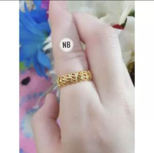 Cincin xuping simpel termewah warna 24k CXB495