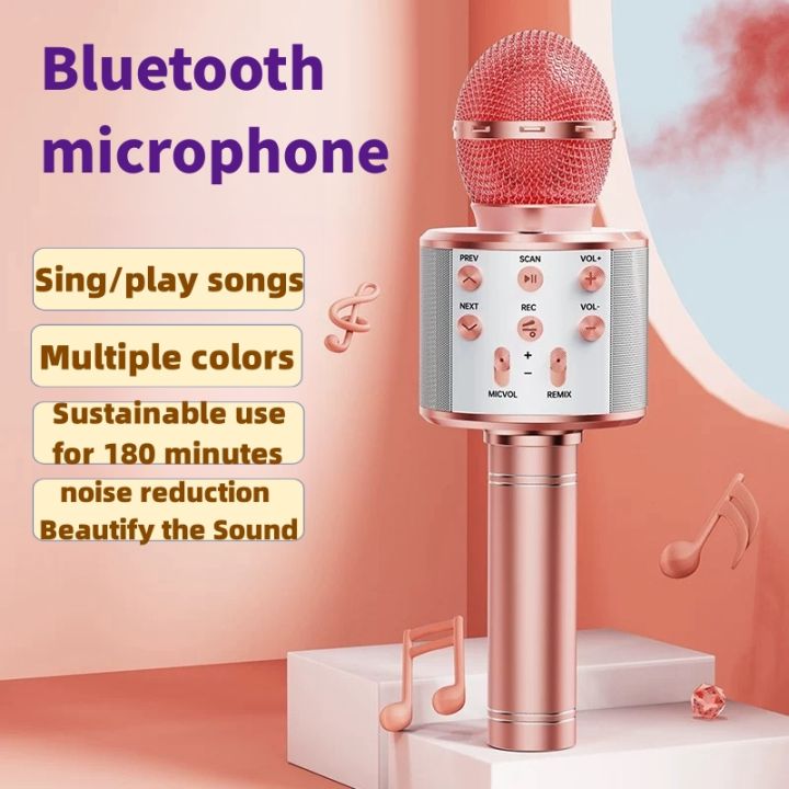 Professional Handheld Wireless Karaoke Microphone USB Speaker