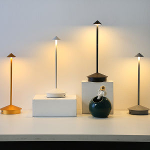 LANTU 23ซม. มีหลายสีให้สัมผัสสวยงามบนไฟ LED ของตกแต่งโคมไฟตั้งโต๊ะโคมไฟตั้งโต๊ะ3สีสำหรับห้องนอนห้องนั่งเล่นทำงานห้อง