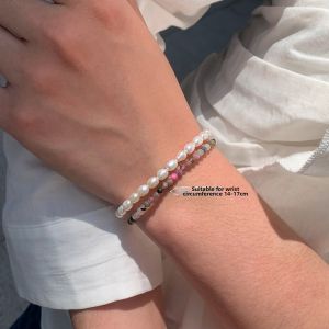 CAFFTI | Natural Freshwater Pearl Double Layer Bracelet