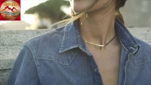 3.5mm Miabella Flexible Flat Herringbone Chain Necklace 18K Gold Over Solid .925 Sterling Silver Italian for Women Men Made in Italy