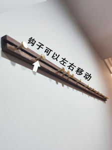 Solid Wood Wall Mounted Hook No Drilling Required Fortry Room Entrance Hall Original Wood Clothes Hanger for Home Organization