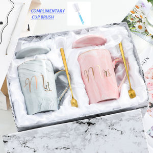 Creative Cute Water Cup Marble Ceramic Cup Couple Mug Coffee WEDDING GIFT/Couple Mug