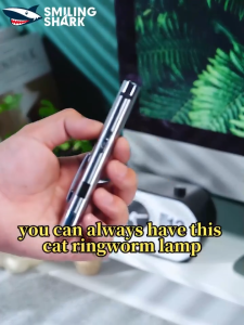 Smiling Shark SD5313 LED Mini Flashlight 4Mode 365nm Purple Light USB Rechargeable Magnetic Torch Light Waterproof Convenient Outdoor Lighting