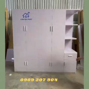 TỦ NHỰA ĐỰNG QUẦN ÁO 4 CÁNH CÓ KỆ NGOÀI SANG TRỌNG HIỆN ĐẠI