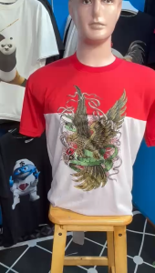 Kaos Garuda Indonesia Warna Merah Putih – Baju 17an Hans & Co Premium MP06