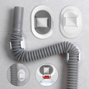 10PCS Washing Machine Drain Pipe Holder Self Adhesive Pipe Retainer Wall Mounted 30-38mm Water Tube Organizer Holder