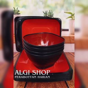 Promo 12Pcs Ramen seat Gratis sndok isi 6Piring kotak 6Mangkuk kotak BPA FREE