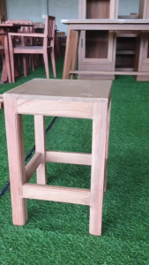 เก้าอี้ไม้คาเฟ่ 30*30*47 ทำจากไม้เนื้อแข็ง
