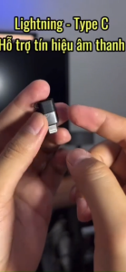Jack Chuyển Đổi Cổng Type-C ra Lightning Cho IP – Hỗ Trợ Giáo Viên Gắn Mic Livestream Ghi Âm Bài Giảng