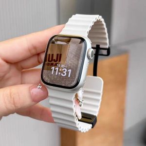 Ocean Strap for Apple Watch 10 9 8 7 Ultra Band 46mm 45mm 49mm 44mm 41/42mm Silicone Magnetic Sport Bracelet iWatch Series se 6