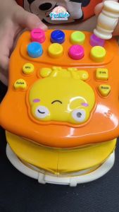 Xe Bus đập chuột đa chức năng phát nhạc đồng hồ đàn xúc xắc.../ Xe Ô tô đa chức năng - Đồ Chơi Cho Bé - SP0471