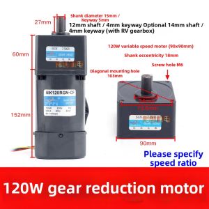 MEINWAY | Speed Adjustable Single Phase Gear Motor 220V
