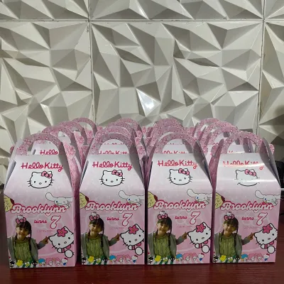 Customized Party Loot Bags Gable Box for Birthday Christening Lootbag giveaways