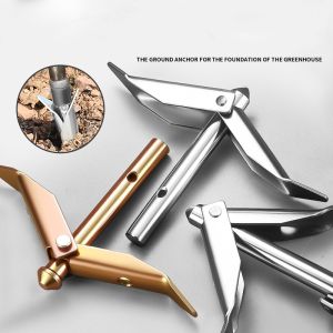 Heavy Duty Ground Anchors Greenhouse and Grape Trellis Fixers Dual Layer Earth Anchors for Tree Branches and Vineyards